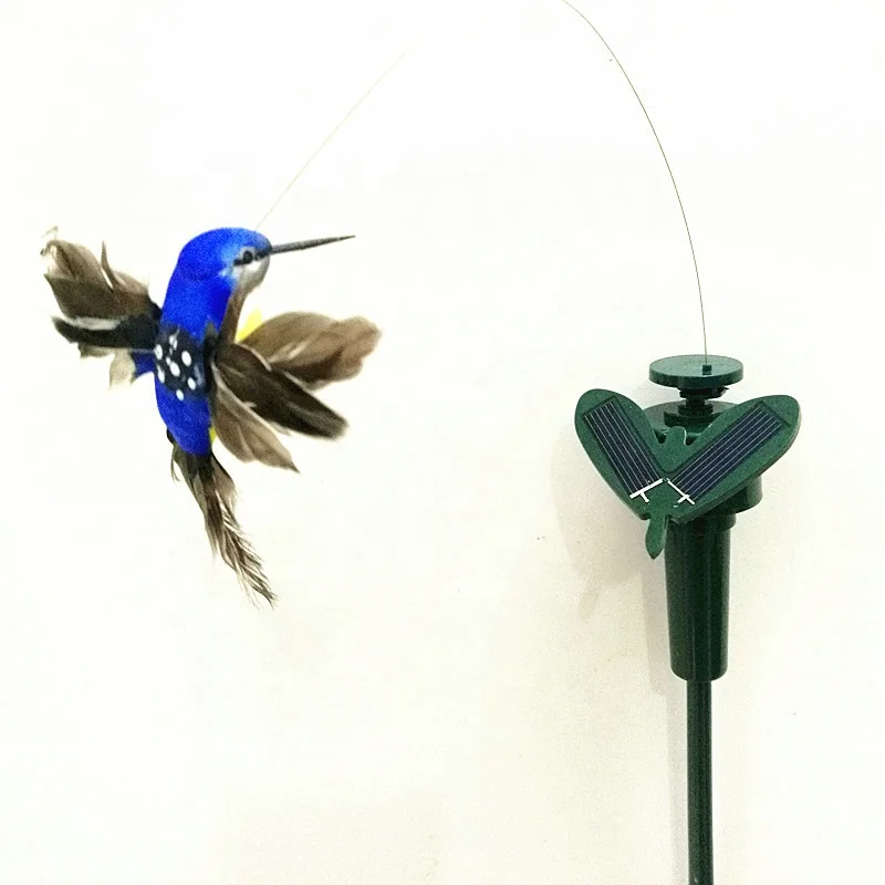 

Solar Fluttering Hummingbird Dancing Hummingbird Battery/Solar Operated Flying Hummingbird For Garden Yard Decor, Mix