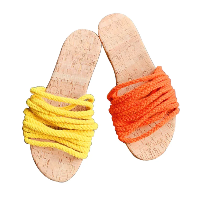 

2020 new fashion indoor summer casual sandal slippers flat shoes for women, As picture show or customized