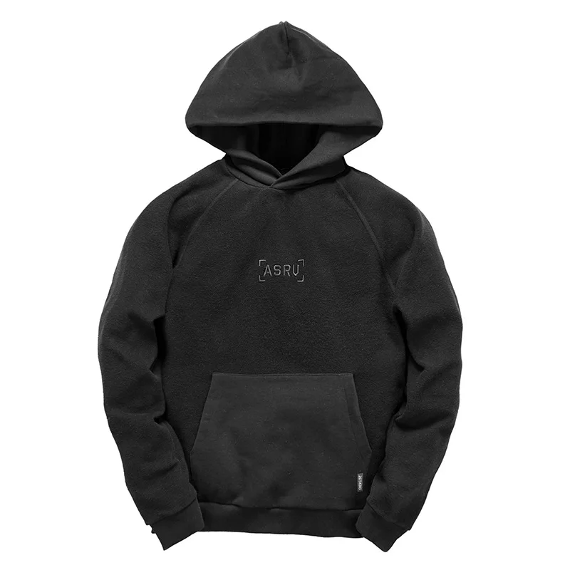 

Factory Outlet Wholesale Cheap Asrv Mens Designer Black Hoodie