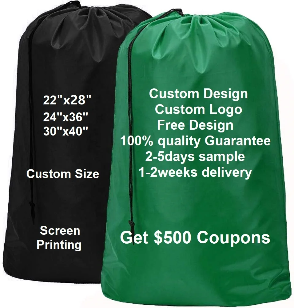 

Custom Foldable Laundry Bag, 100 different colors