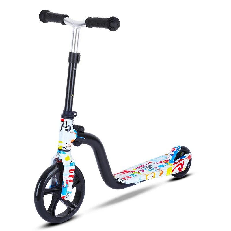 

Purple Ride On Red Light Up Scooter 2 Wheels Kids Ages 3-5 Multifunction Scooter For Kids, Red and white graffiti, black street dance, red street dance