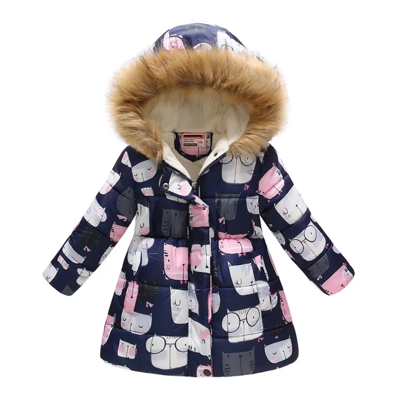 

kids clothing winter coat girls clothes jacket thicken autumn winter warm hooded cotton coat for children