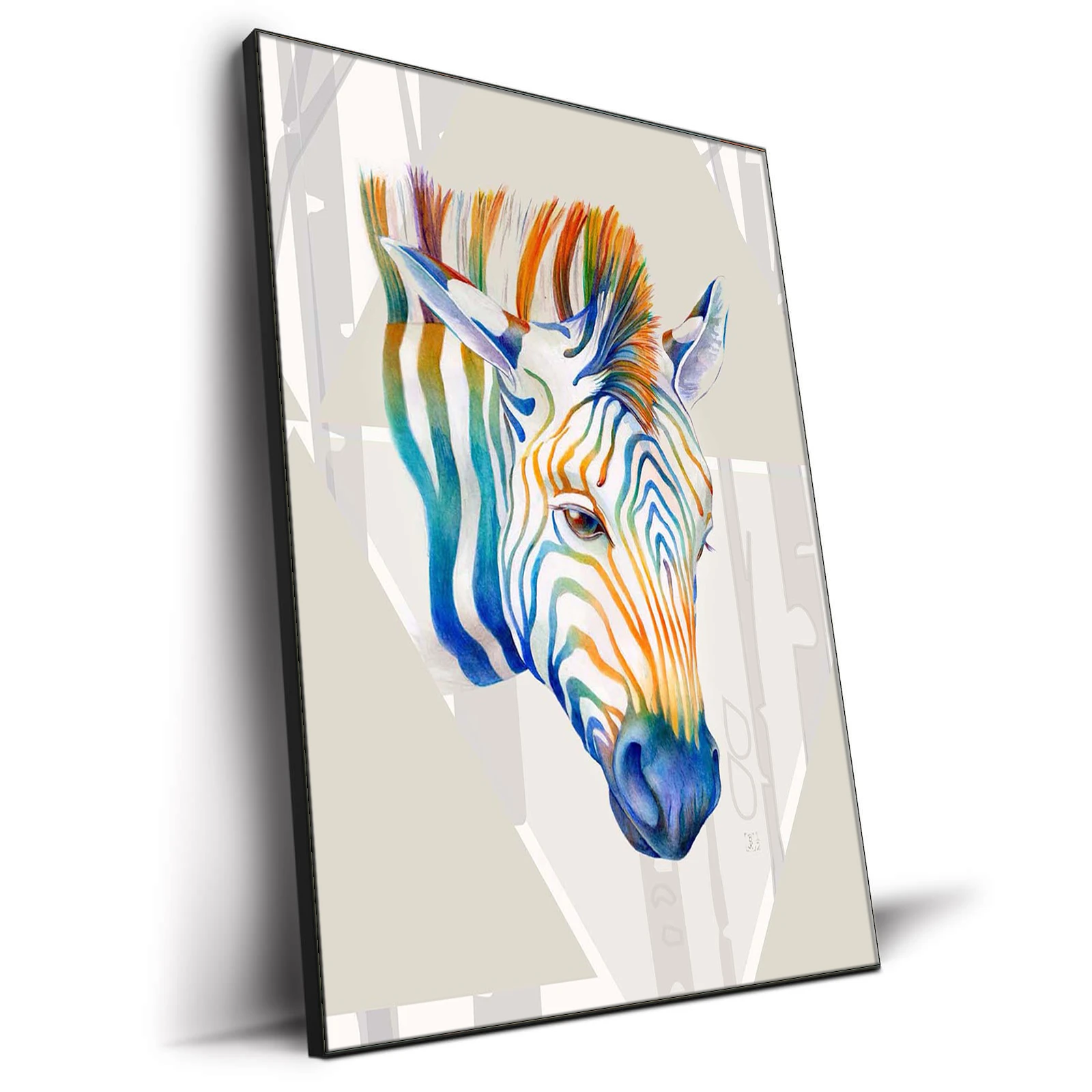 

High Resolution Horse Painting Canvas Wholesale Price Oil Painting Canvas Print Goat 3 panel Wall Art for Home Decor