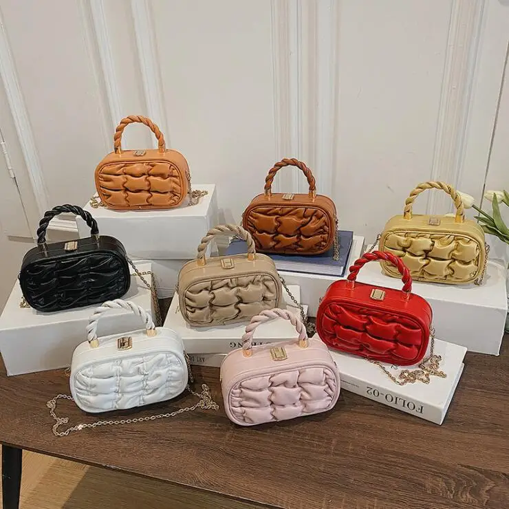 

New Designer Fashion Women Handbags Chain Checkered Mini Bag Women's Handbag Ladies Luxury Purses