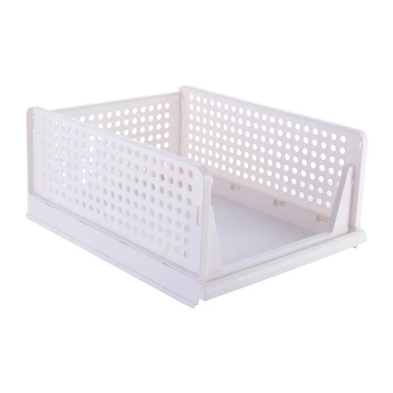 

High quality Clothes Organizer Drawer folding storage basket storage drawers and multi-functional storage box, Off-white