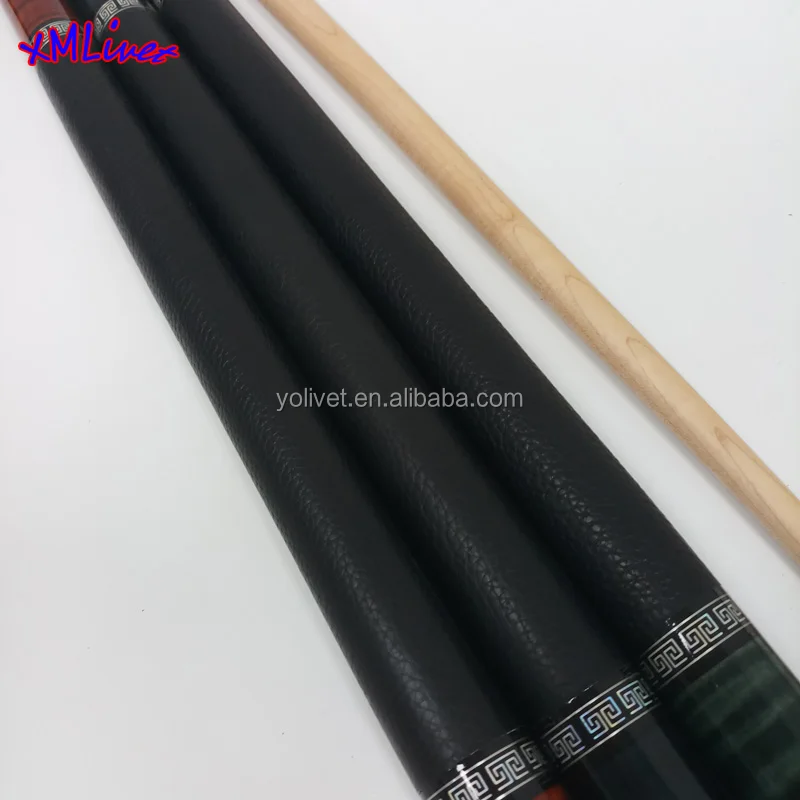 Xmlivet Handmade 3 Colored Tiger Maple Solid Wooden Billiards Carom Cues In Leather Cue Grips 