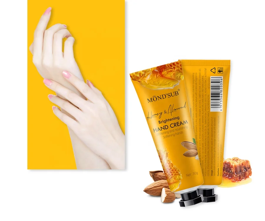 

MOND'SUB 30g Honey and Almond Natural Moisturizing Hand Whitening Hand Cream Private Label