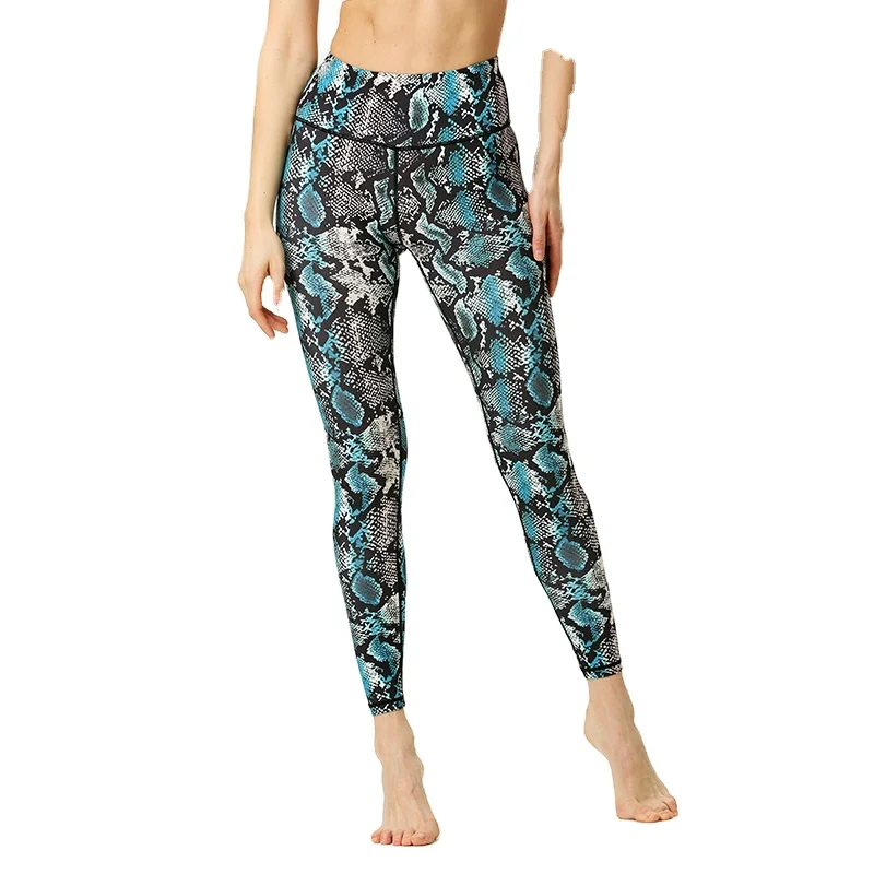 

Wholesale Leisure Printed Pants Tummy Control Push Up Floral Printed Leggings Women