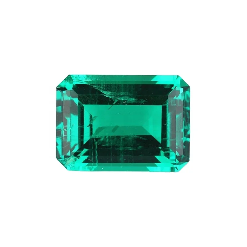 

Top sales Top quality Hydrothermal synthetic Zambia emerald gemstone per carat