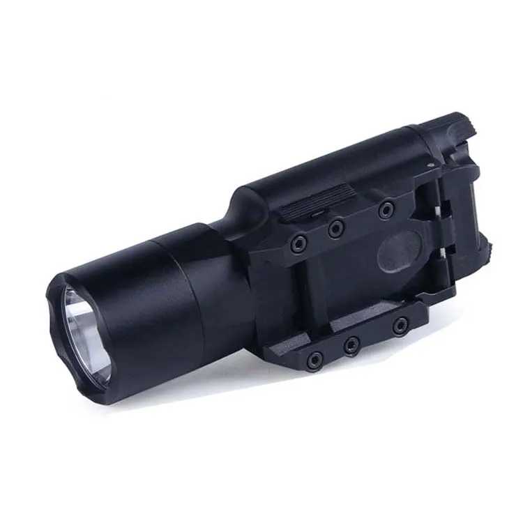 

Compact Military Hunting Shooting Gun Handguns Torch 20mm Picatinny Rail Mount Tactical Flashlight Pistol Light X300 Ultra, Black/de