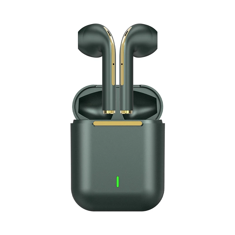 

2021 Amazon trending best sale J18 tws earphone wireless earbuds HIFI music headset sport headphones in-ear bluetooth, Black white green grey