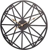 

Caoa Large wall clocks manufa 18 Inch Creative Vintage Metal Clocks Geometric Dial Silent Battery Operated Clock Decorative Home
