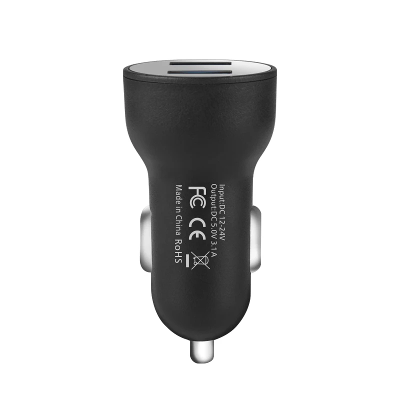 

most Popular Products Matting 2.1A Mobile Charger With LED Dual USB Car Charger