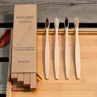 

FDA Approved Eco- friendly Charcoal Bristles OEM Customized Packing and Logo Bamboo Toothbrush