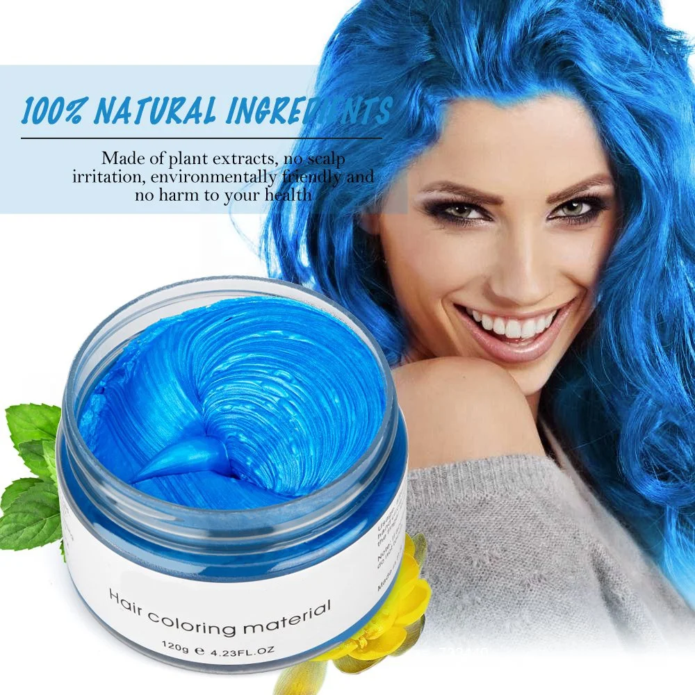 

Hair Color Wax Unisex Instant Hair Dye Wax Temporary Hairstyle Cream Styling Paint Party Cosplay Hair Color Wax