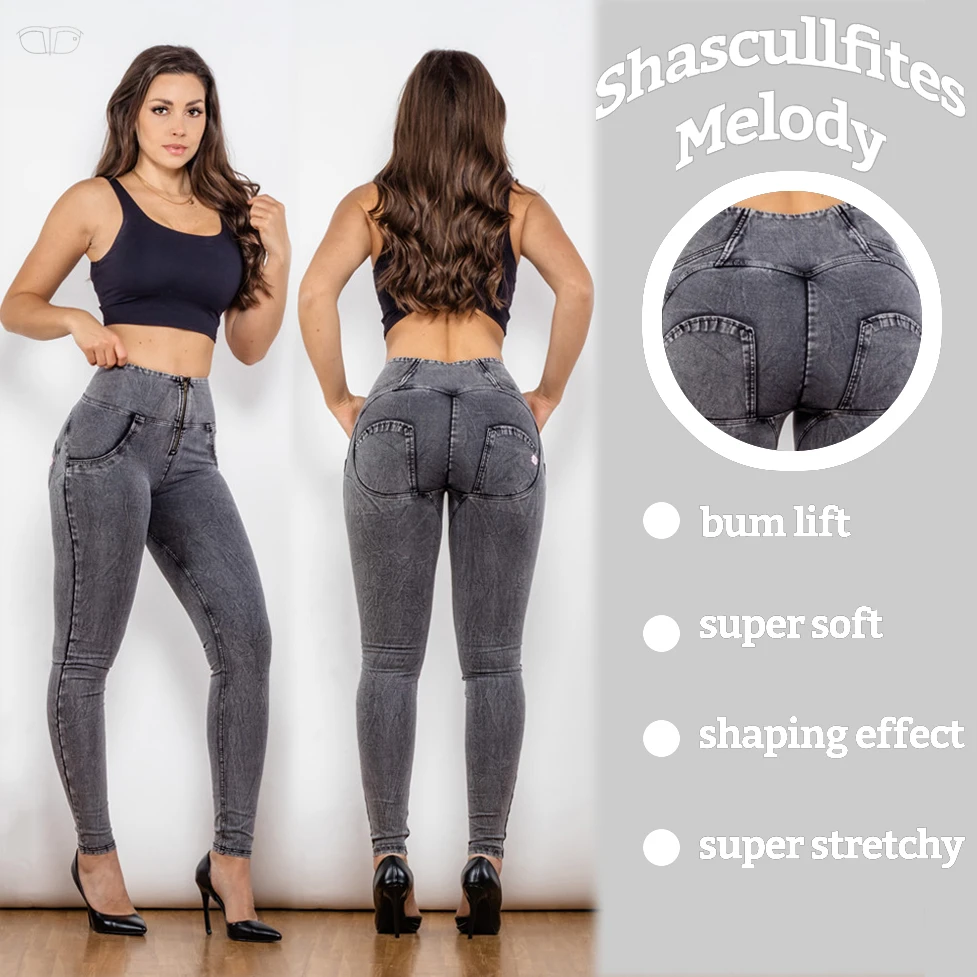 

Melody wear butt lift dark grey jeans ankle length women high rise jeans super skinny latest jeans for girl, Grey yoga pants