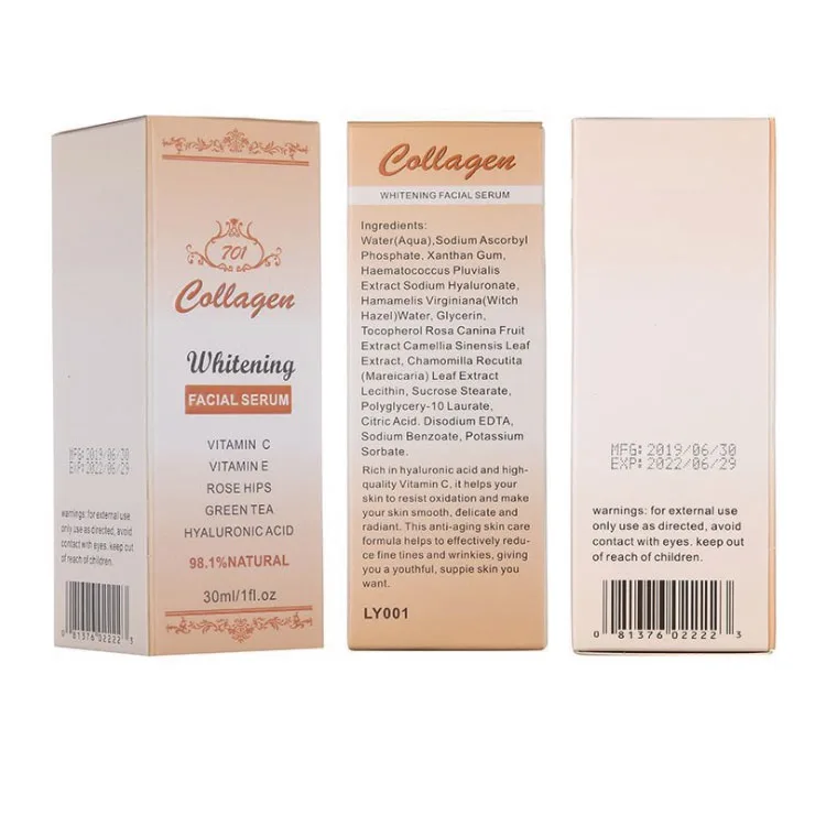 

Hot Sell Private Label Anti Aging Moisturizing Organic Face Skin Pure Vitamin C Serum