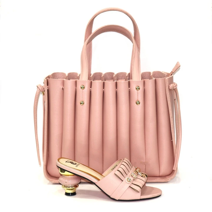 

AB7957 2020 High quality ladies shoes and handbags for weeding party