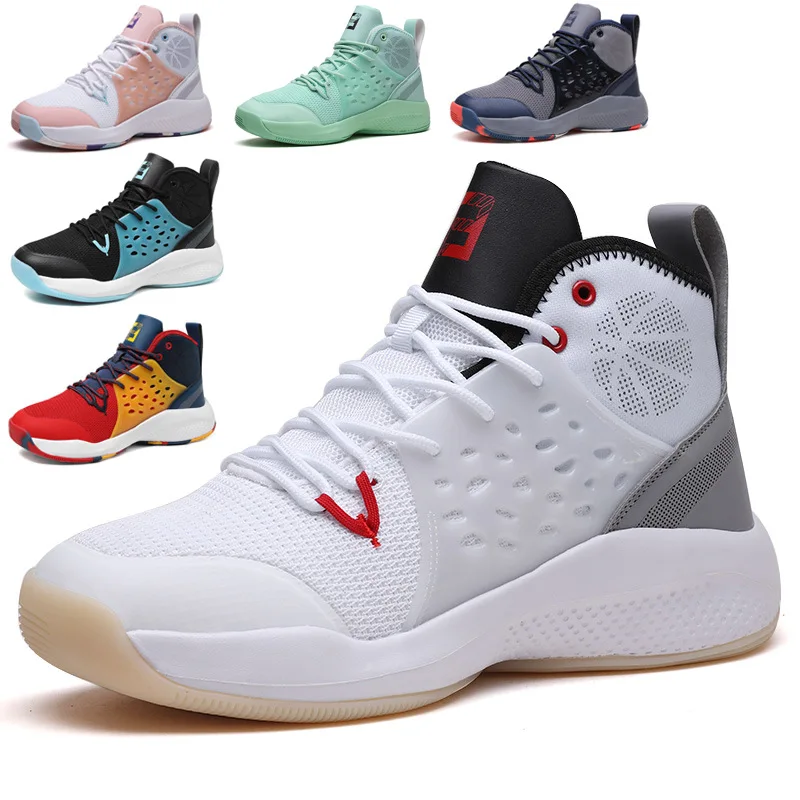 

Hot Sales Original Quality Brand Custom Breathable Mesh Sneakers Sports Shoes Mens Basketball Shoes