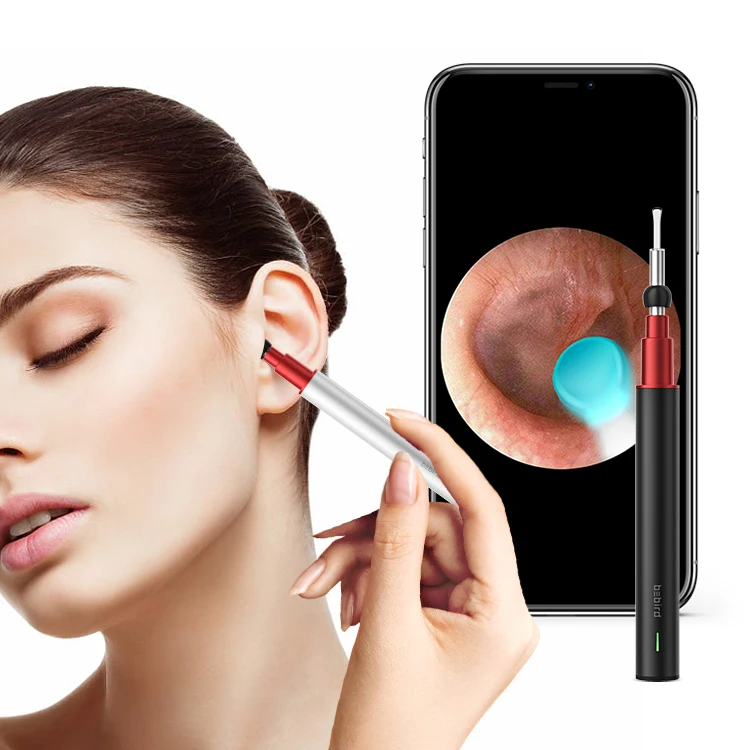 

2020 Bebird wholesale A2 wifi mini camera wifi HD 1080p ear wax care kit scope endoscope for ios system, Black,silver