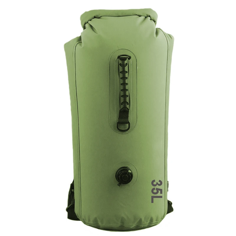 

Inflatable Dry Bag Roll Top Compression Sack Keeps Gear 500D Mesh Double Shoulder waterproof Drift dry bag 35L