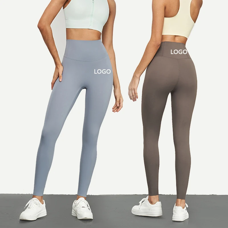 

XW-XY1551 New High-Quality Breathable Back Waist Pocket Anti-Roll Hem High Waisted Hip Lifting Yoga Fitness Leggings