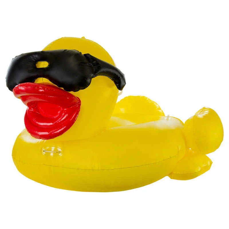 

Hot Sale Popular Yellow Duck Shape Inflatable Swimming Float Swimming Ride-on Toys Adults Water Animal Type Floats For Adult