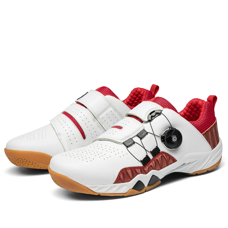 

New Arrival Designer Yellow Free Lace Rotating Button Table Tennis Shoes for Training, As the picture or customized