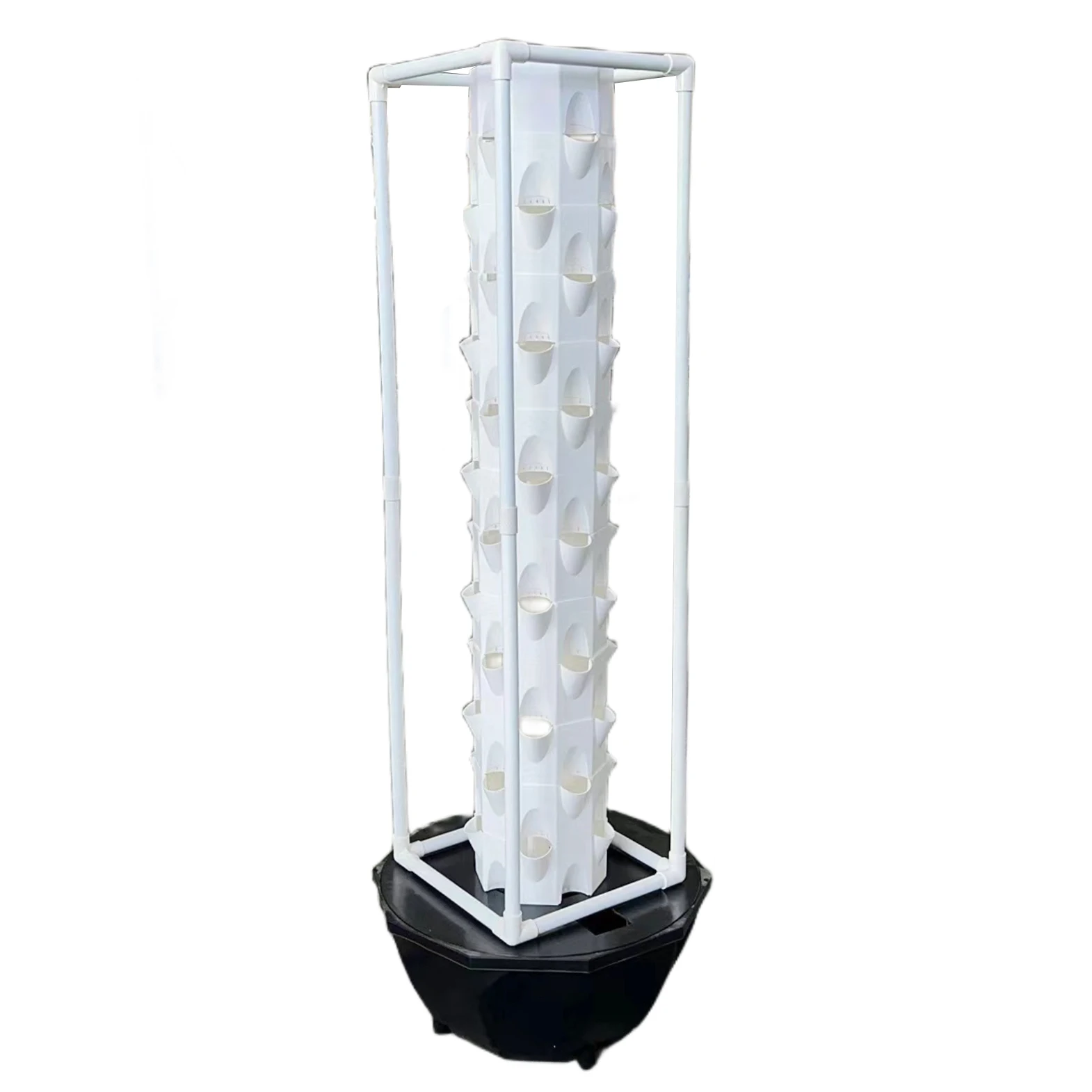 

Indoor NFT Hydroponic Growing Systems Home Vertical Garden Tower with led light