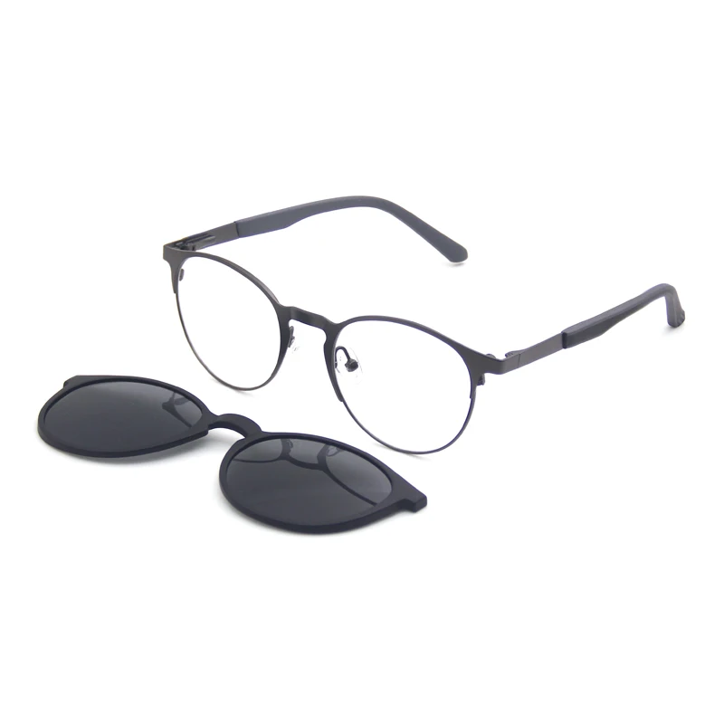 

Hot Selling Online Shop Good Sale Laser Customer Logo Strong Tac Polarized Laser Model Metal Clip on Sunglasses