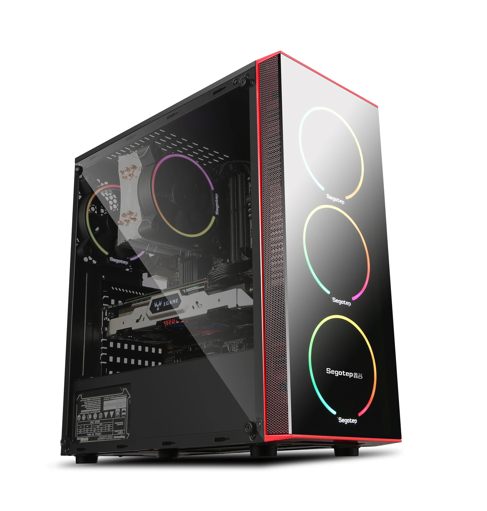 

Factory Direct Sale Segotep GuangRui Plus Accessories Computer Case, Black
