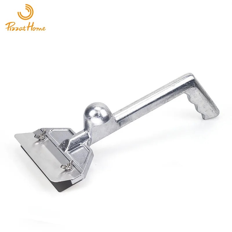 Heavy Duty Outdoor Grill Scrapers Casting Aluminum Commercial Griddle Scraper with 5 Blades and Small Slant Edge Grill Scraper