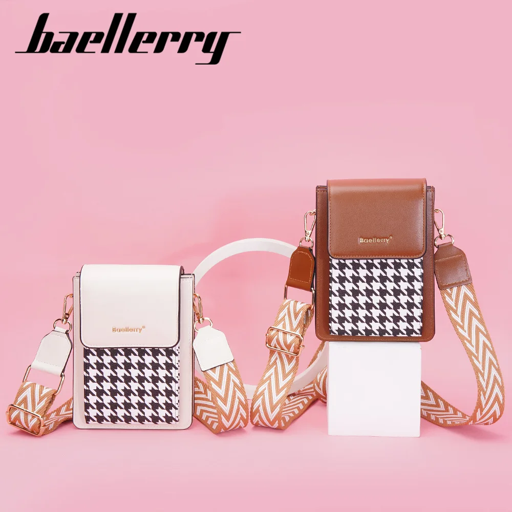 

baellerry Wholesale PORTABLE women small pu leather shoulder bag custom fashion design mobile phone cross shoulder bag for women