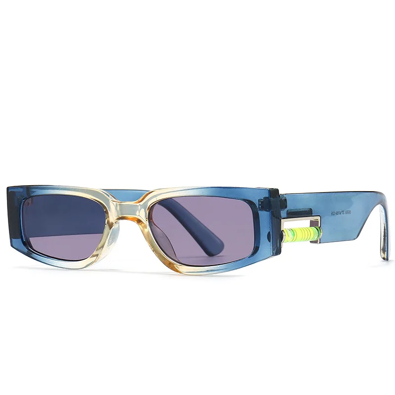 

2022 New Luxury Brand Small Rectangle Sunglasses Candy Color Sun Glasses Men Women Vintage Gradient Uv400 Eyewear