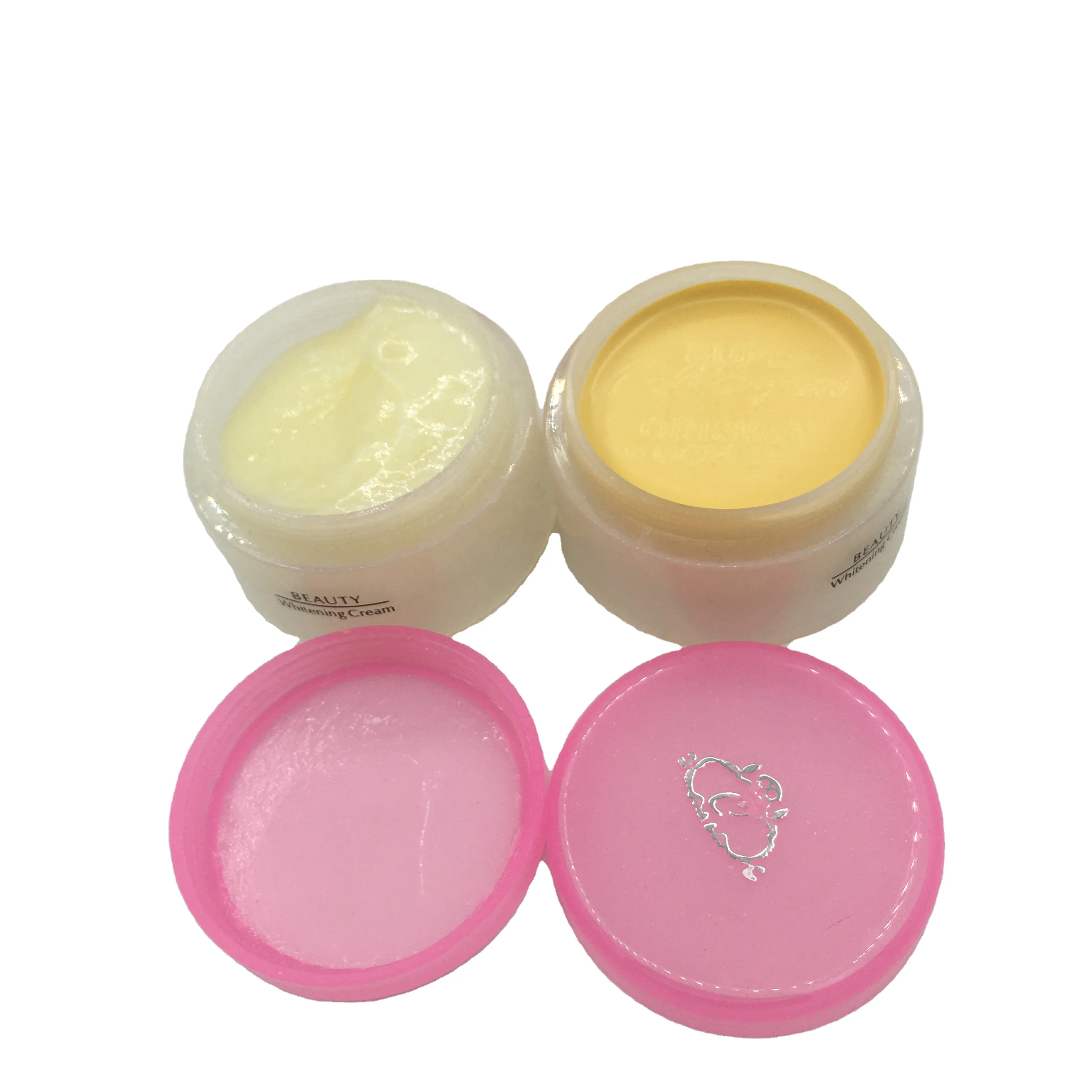 

Plus Vit E collagen skin cream for face moist day night use, White+yellow