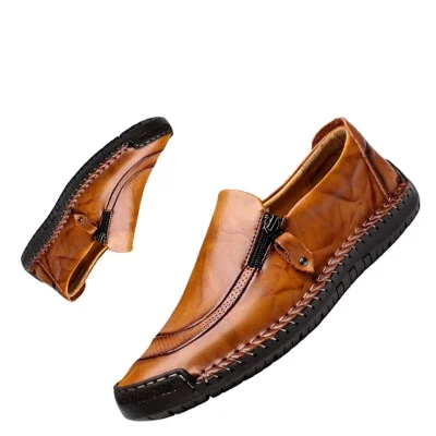 

large business casual shoes men autumn breathable men leather shoes men, As photo