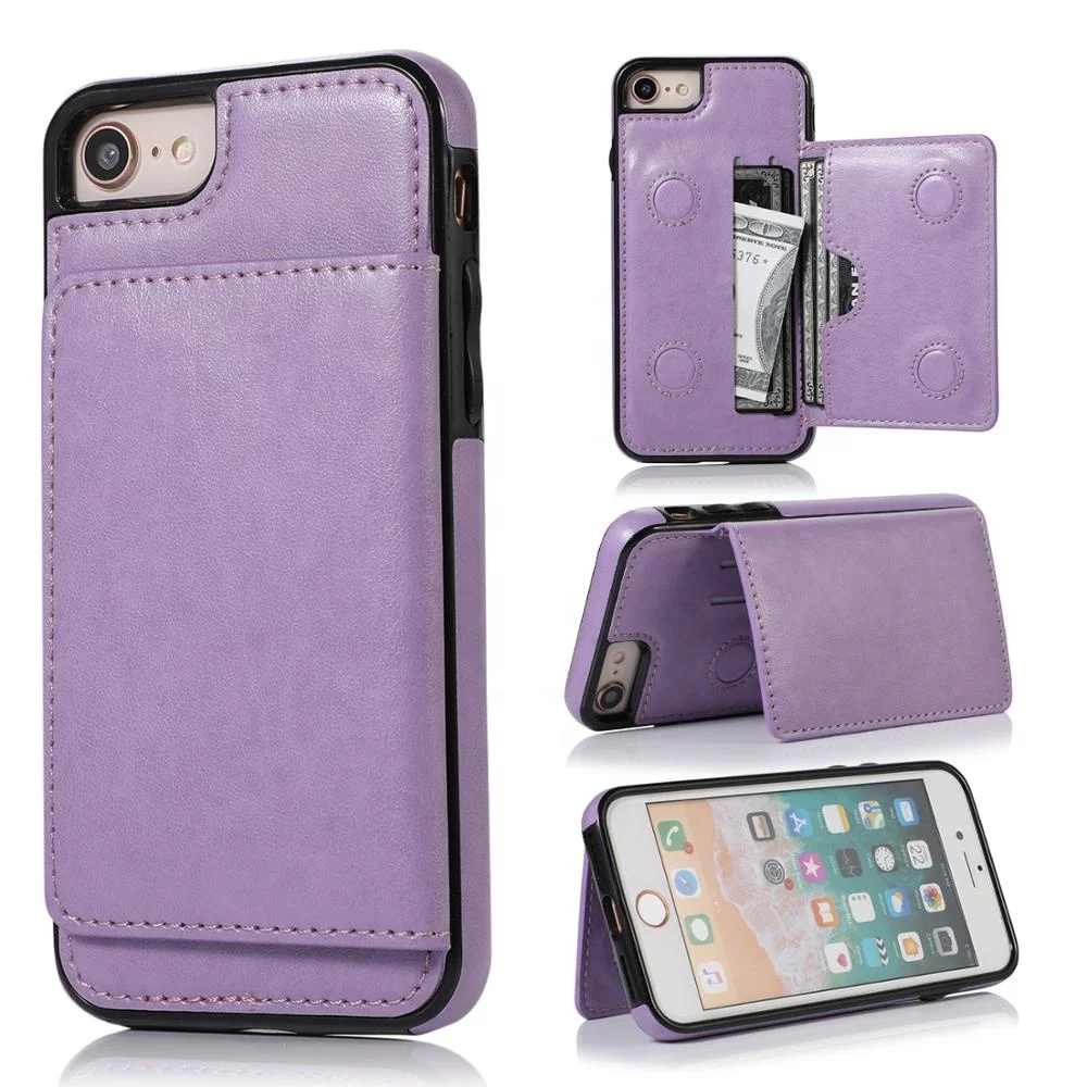 

Wholesale price tpu pu hybrid leather mobile phone case for iPhone 5G 7G 8G portable drop resistant cover case, Black, blue, brown, red, purple, golden