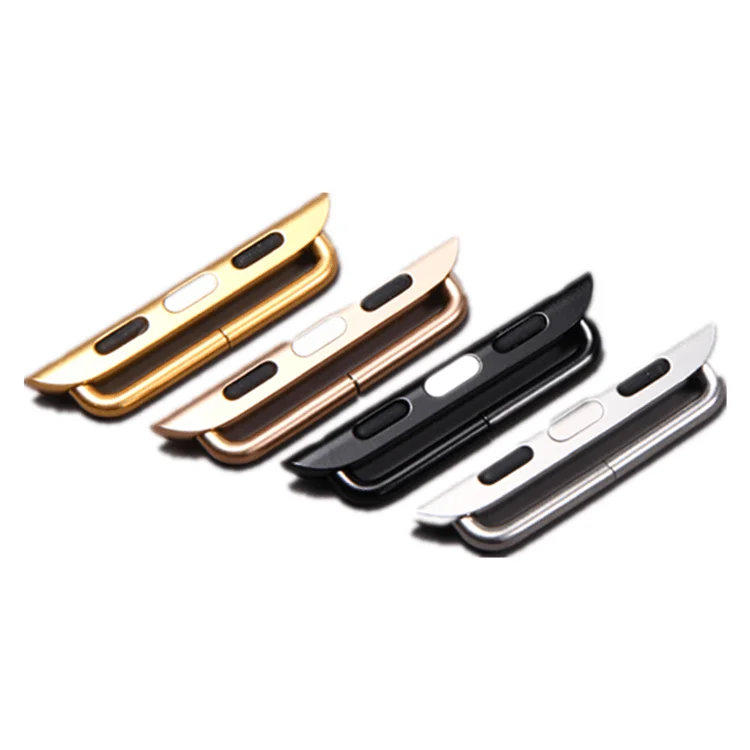 

Adaptor for Apple Watch strap 6 5 4 3 2 iwatch strap 44mm/42mm /40mm/38mm strap stainless steel strap strap accessory connector, Black/silver/gold/rose gold