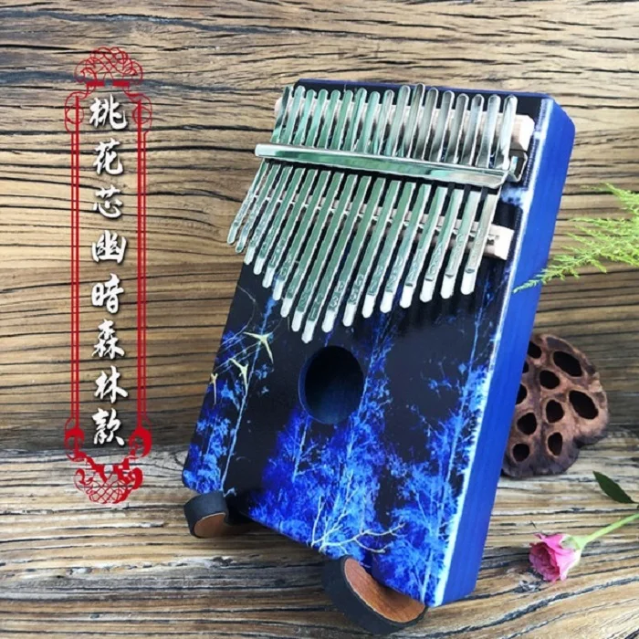 

Factory High Quality Wooden Kalimba Colored drawing 17-Key Kalimba