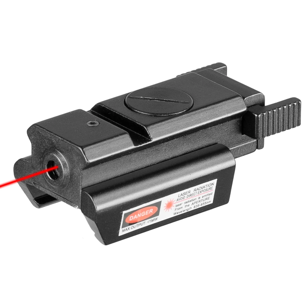 

Tactical Compact Mini Red Dot gun Laser Sight Pistol Scope For 20mm Rail Hunting Glock Laser night sight, Black