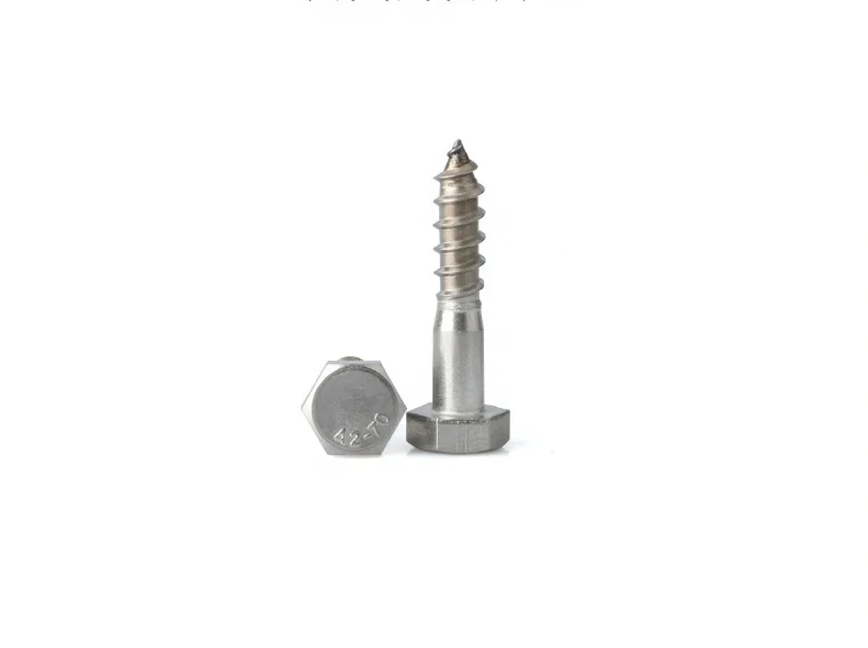 
Stainless steel hexagonal head wood screws D571 cheap wood screw 