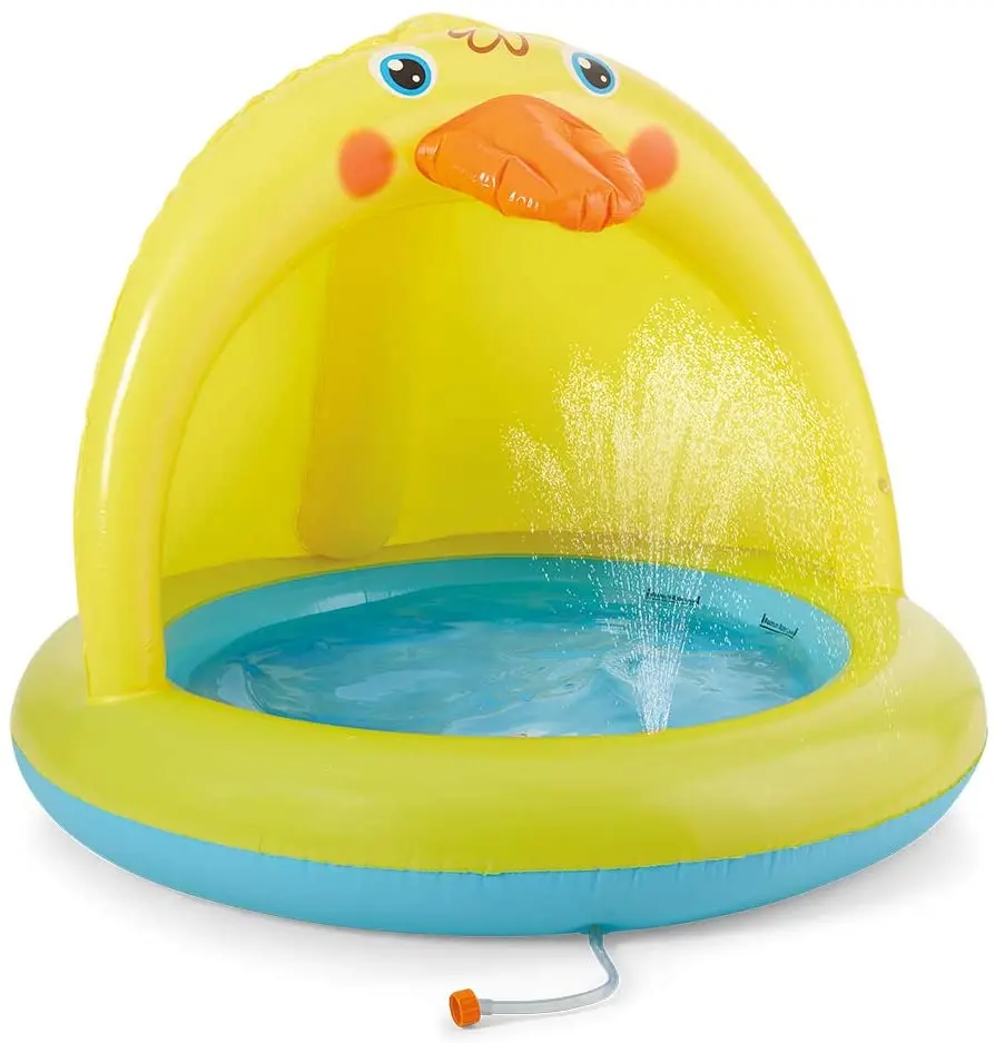 

Factory Inflatable Duck Baby Pool Water Sports outdoor sprinkler inflatable Swimming pool