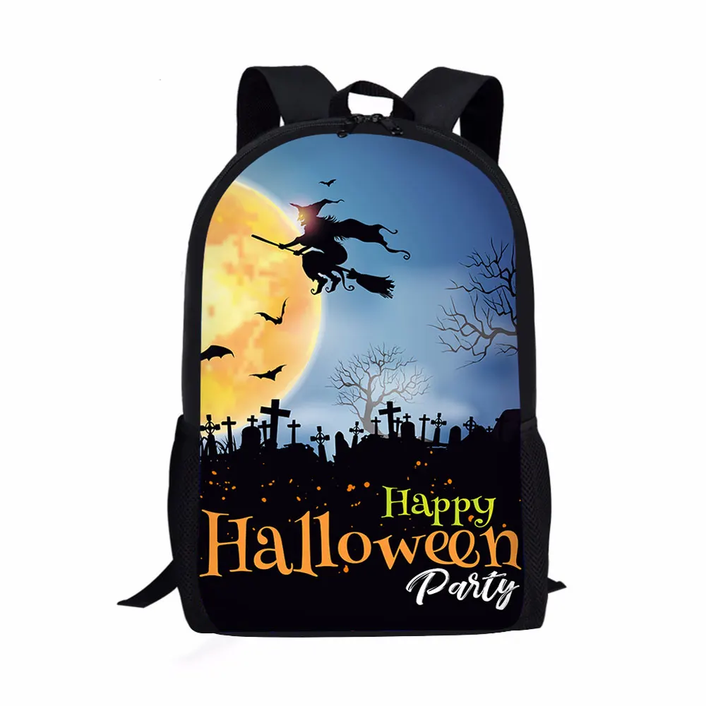 

2021 custom backpack sport Halloween style wholesale new design child school bag promotional kids bags for girls boys student