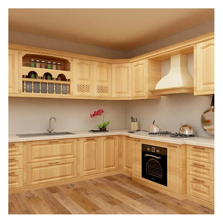 Industrial Solid Wood Pine Kitchen Storage In Laguna
