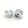 Silver Aluminum Alloy Potentiometer Amplifier knob Switch Cap 25MM * 16MM hole 6MM Hexagon Socket Screw