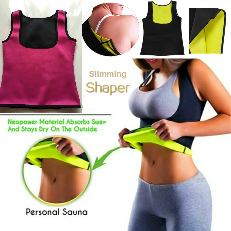 

Women Trainer Slimming Body Shapers Sauna Waist Corset Reducing Shapewear Fat Burning Vest Sweat Tank Top Weight Loss