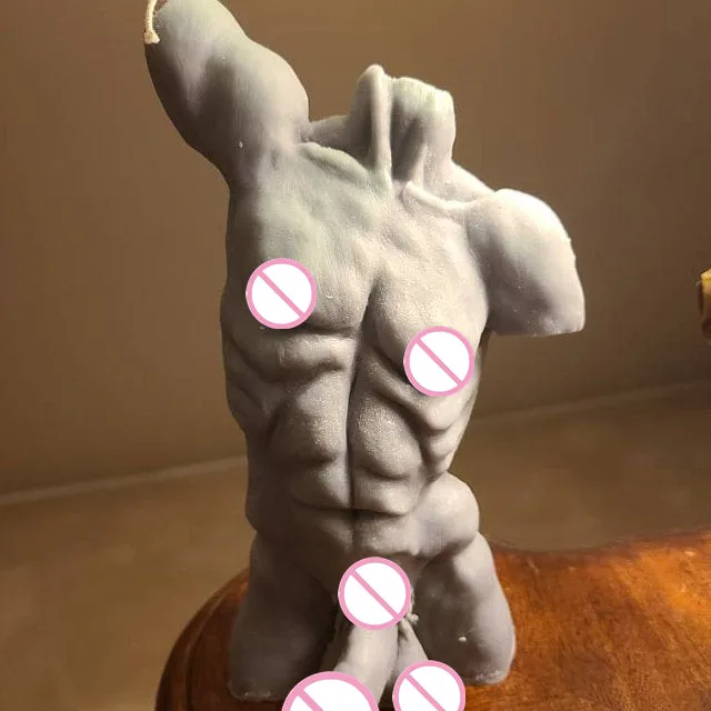 

Strong Muscle Man Body Soap Mold DIY Scented male torso Candle Mold