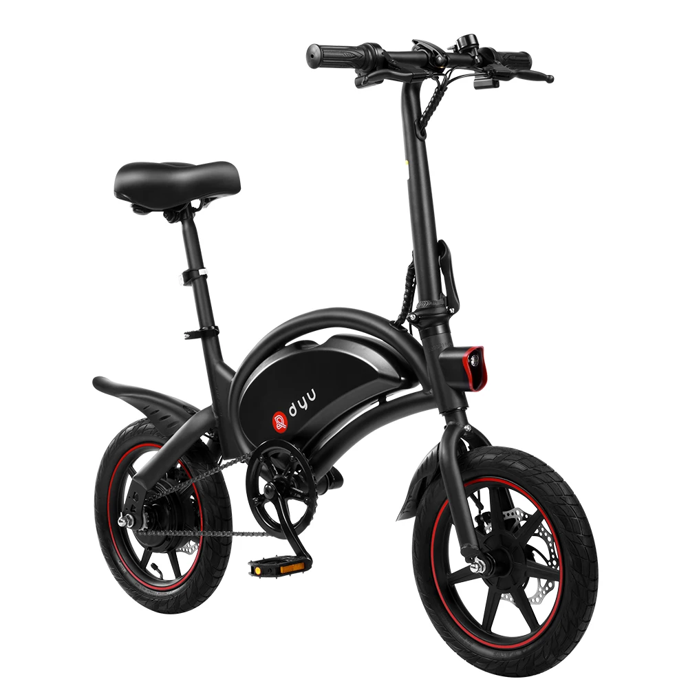 

EU warehouse shipment D3F Electric Bike for Adults 36V 450W E-Scooter 14inch Air-Filled Tires Dual Disc Braking 3 Riding Modes