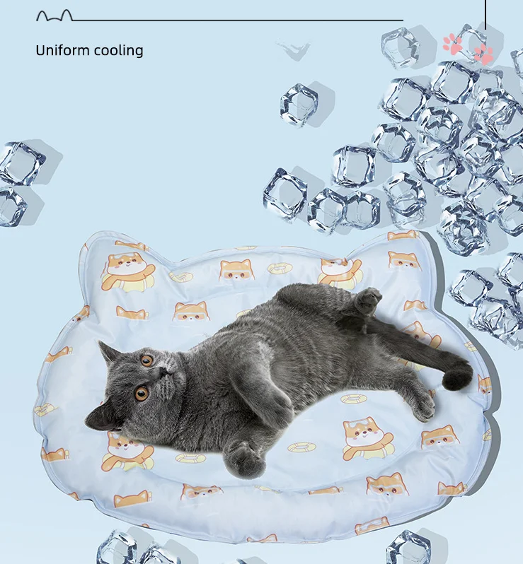 

Summer Cooling Pet Mat Ice Pad Dogs Cat Sleeping Mats for Cat Breathable Cooling Pet Dog Bed Washable Pet Pad Cats Blanket OEM