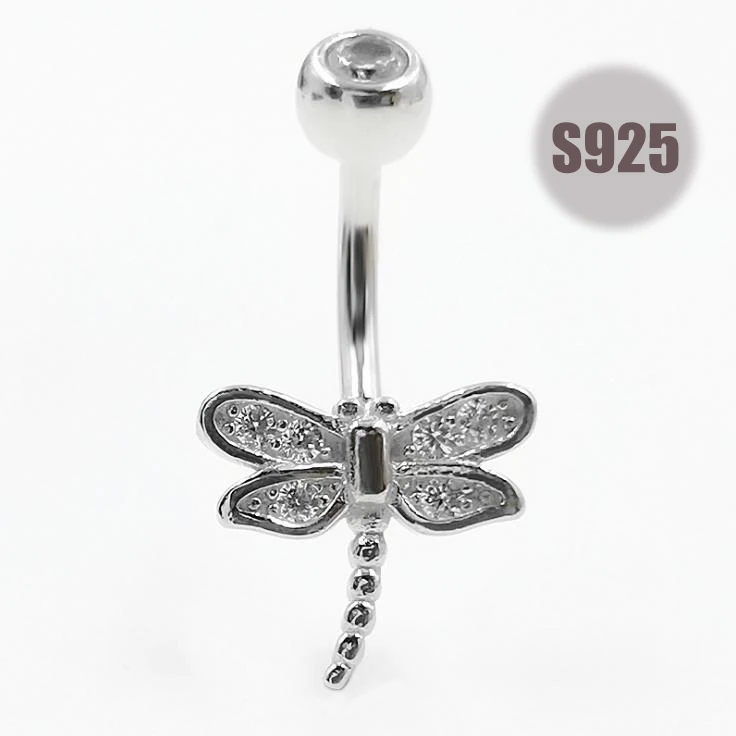 

Luxurious and elegant belly button ring navel dangle Hot selling women Belly Rings S925 allergy Body Piercing Jewelry
